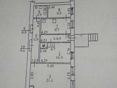 Продам 3 комн. квартиру, ул. Троицкая/Екатерининская, 1/2, 67 кв. м.