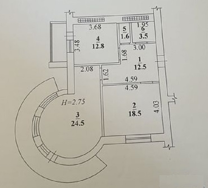 ЕОСЕЛЯ. Продам квартиру 82 кв. м., 3/10, новый дом жк Парковый.