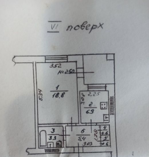 Продам квартиру 38 кв. м., 6/14, ул. Ген. Бочарова/Жолио Кюри.