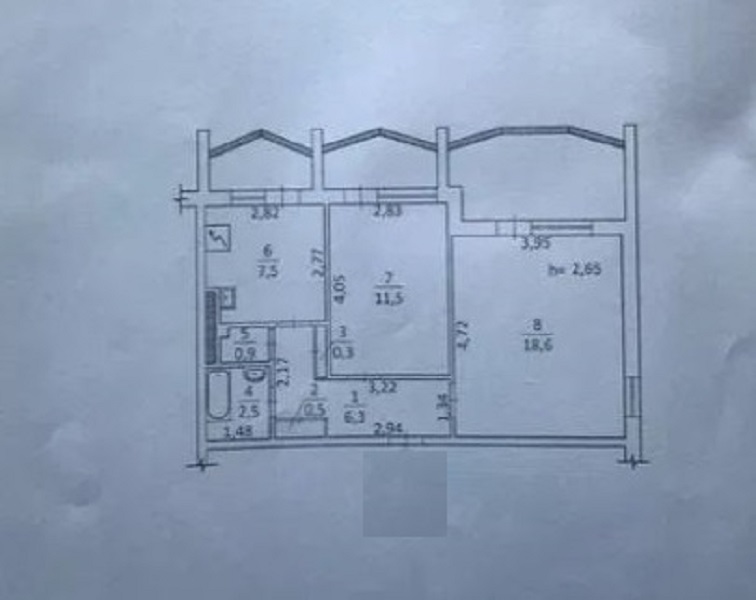 Продам квартиру 47.3 кв. м., 5/16, ул. Семена Палия/Марсельская